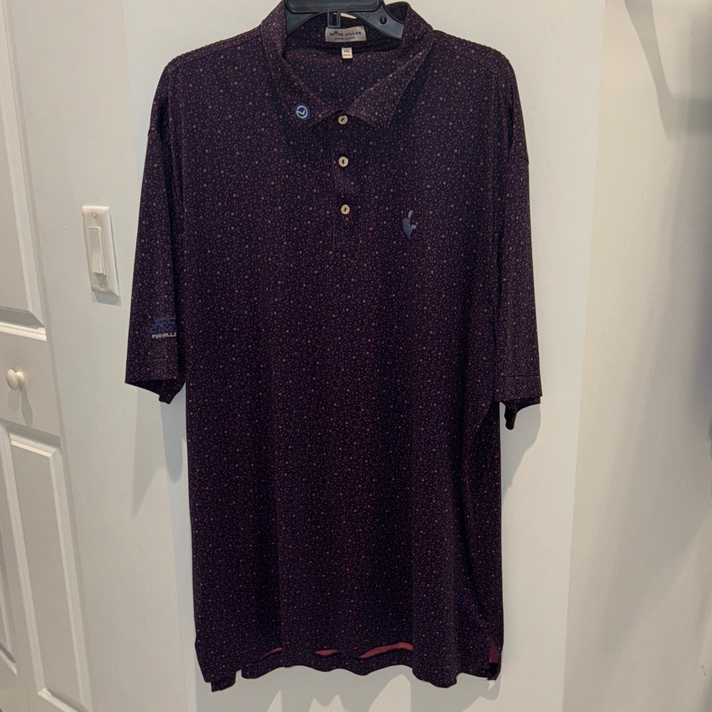 Peter Millar Scotty Cameron Men's Polo Shirt in Dark Purple